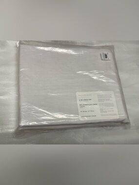 Pottery Barn Belgian Flax Linen 3-in-1 Pole Top Curtain (New)